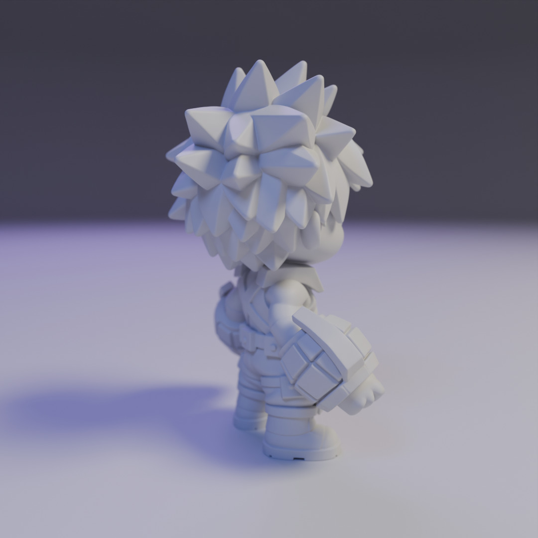 Katsuki Bakugo Chibi 3D print model_14