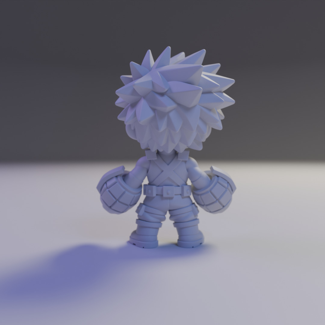 Katsuki Bakugo Chibi 3D print model_6