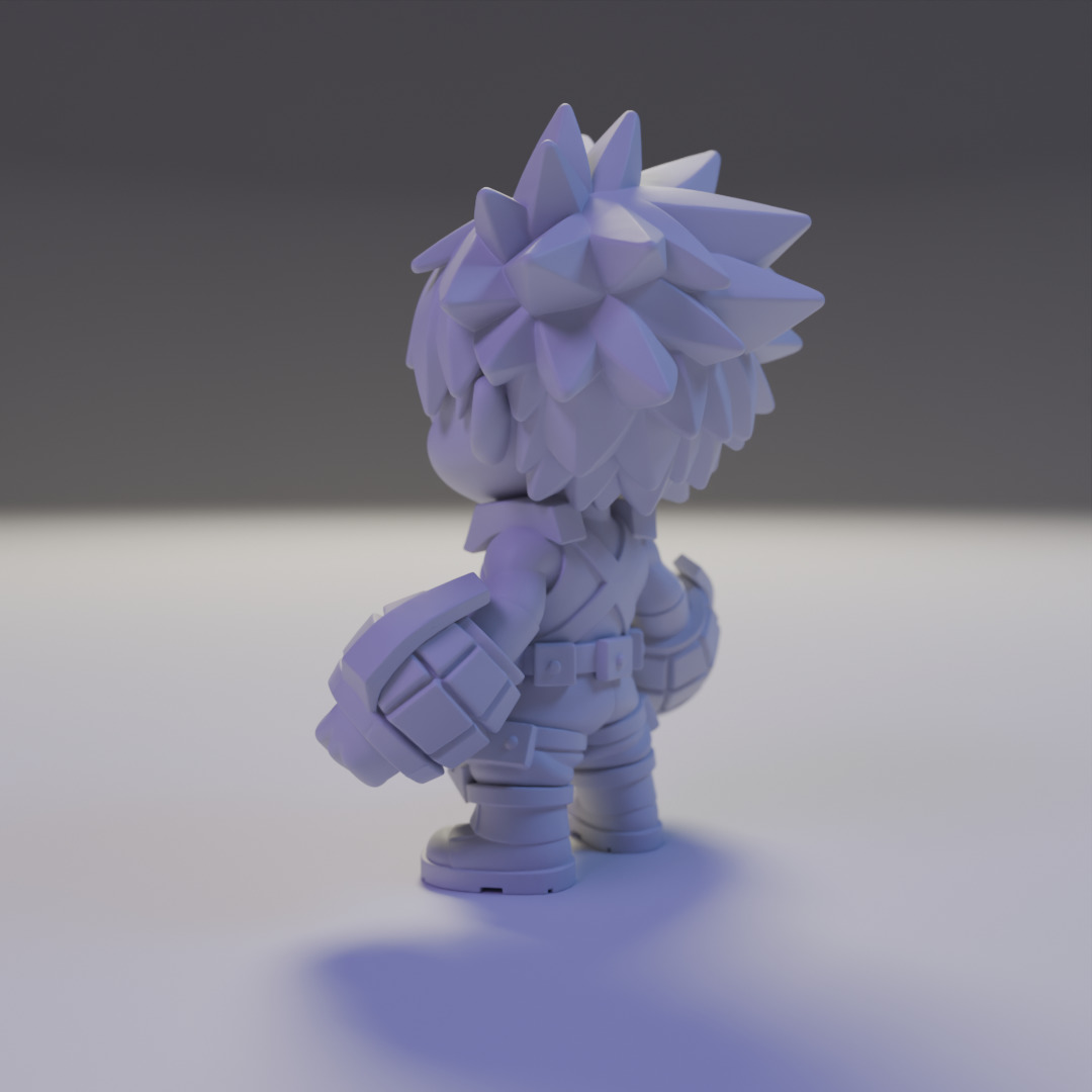 Katsuki Bakugo Chibi 3D print model_12