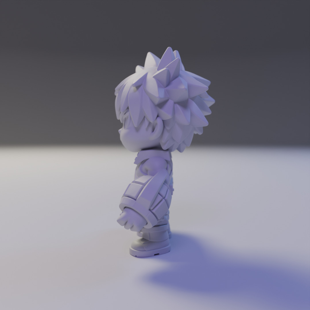 Katsuki Bakugo Chibi 3D print model_4