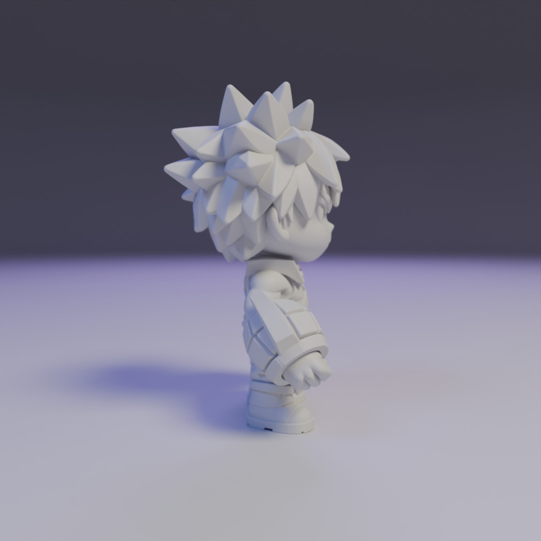 Katsuki Bakugo Chibi 3D print model_2