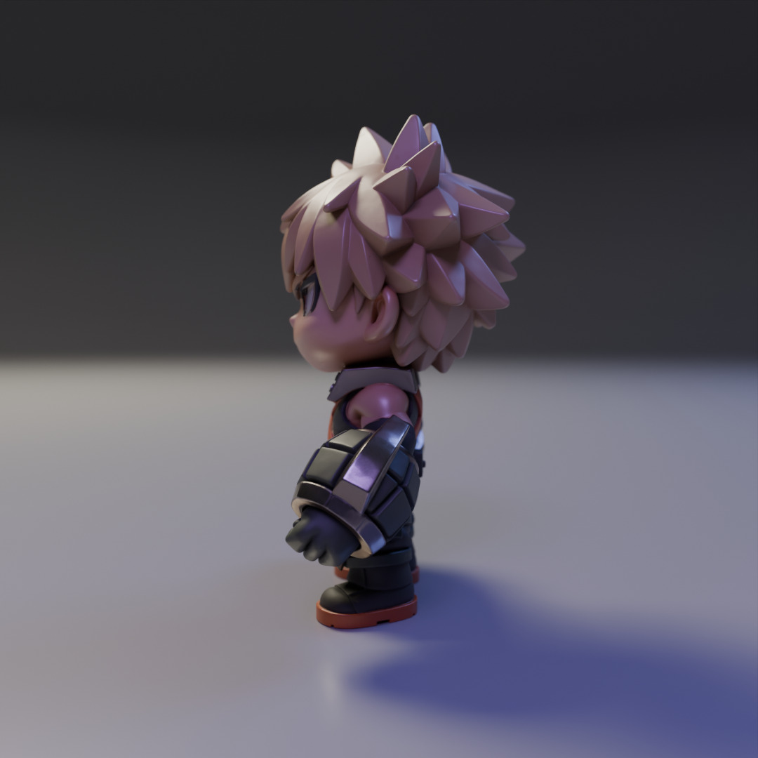 Katsuki Bakugo Chibi 3D print model_3