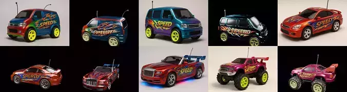 Controled Car bundle 11 pack 100 glb