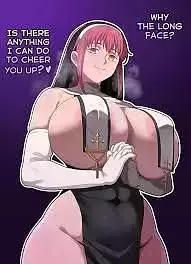 Busty nun 3D model