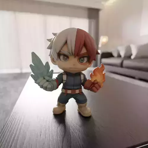 Shoto Todoroki Chibi 3D print model