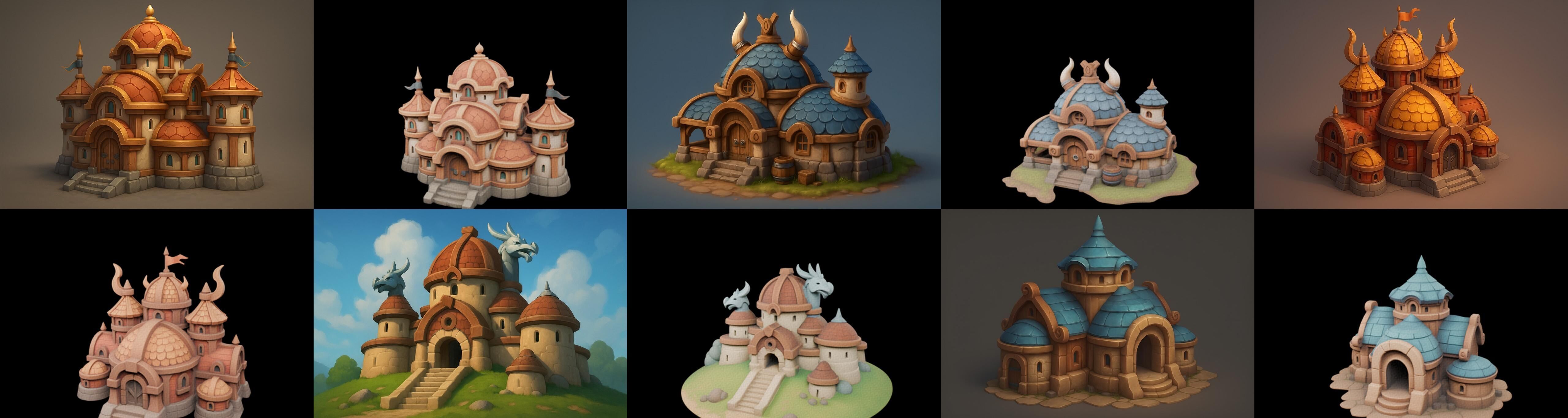 Basement Barrack House str bundle 7 pack 100 glb 3D model_8