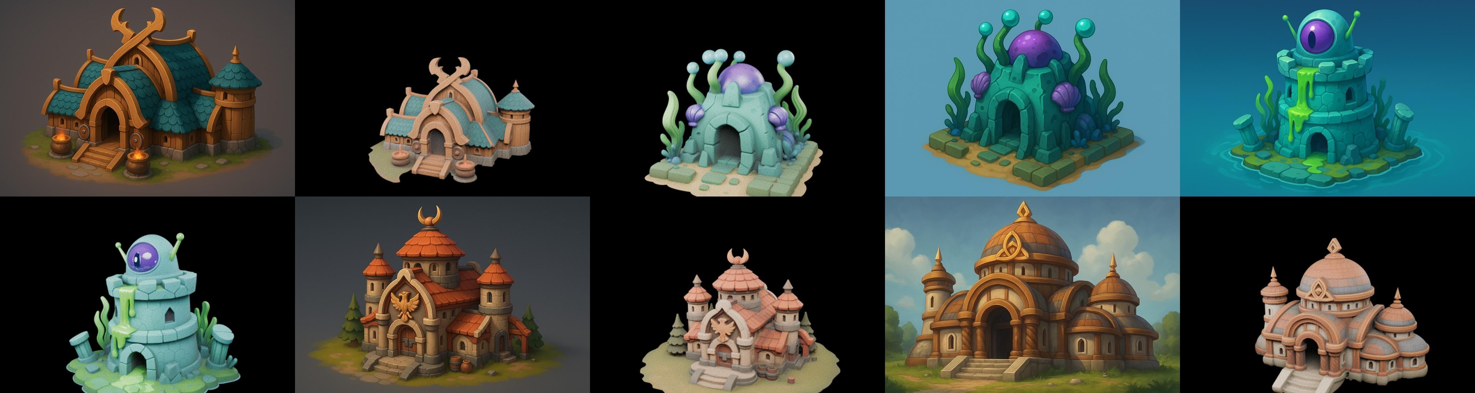 Basement Barrack House str bundle 7 pack 100 glb 3D model_5