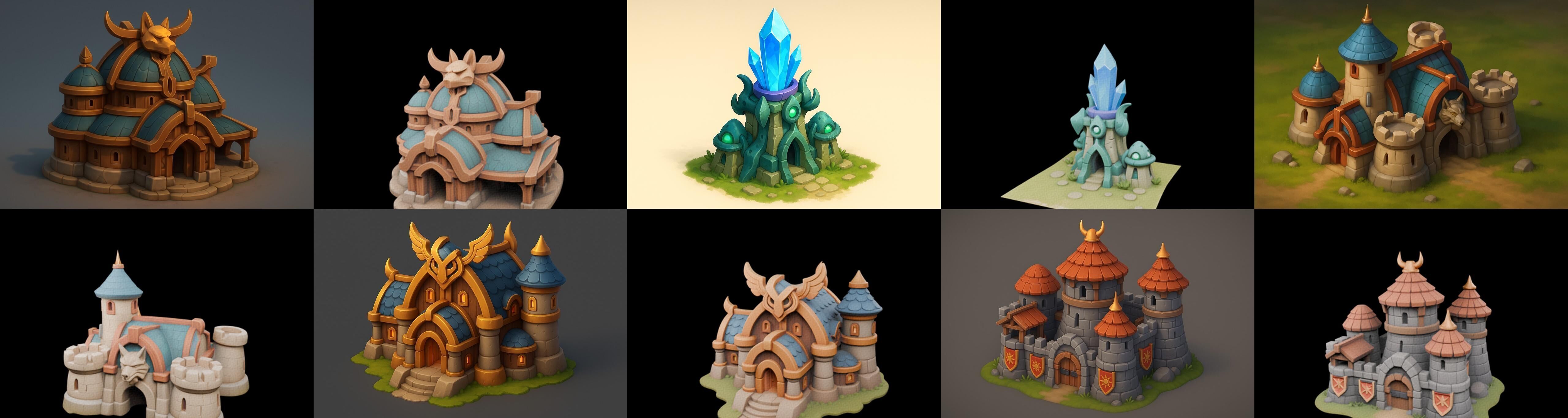 Basement Barrack House str bundle 7 pack 100 glb 3D model_3