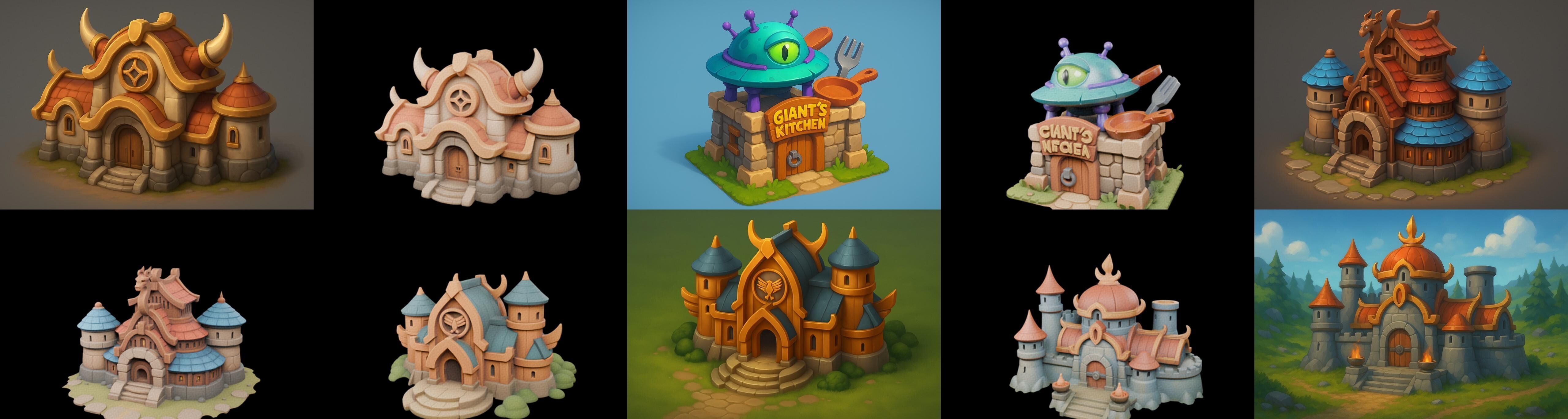 Basement Barrack House str bundle 7 pack 100 glb 3D model_10