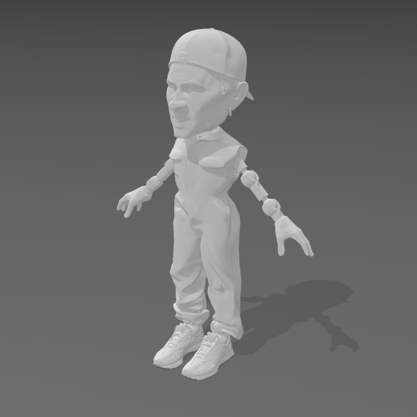 Articulated Figure - Red Hot Chili Peppers - Chad Smith 3D print model_1