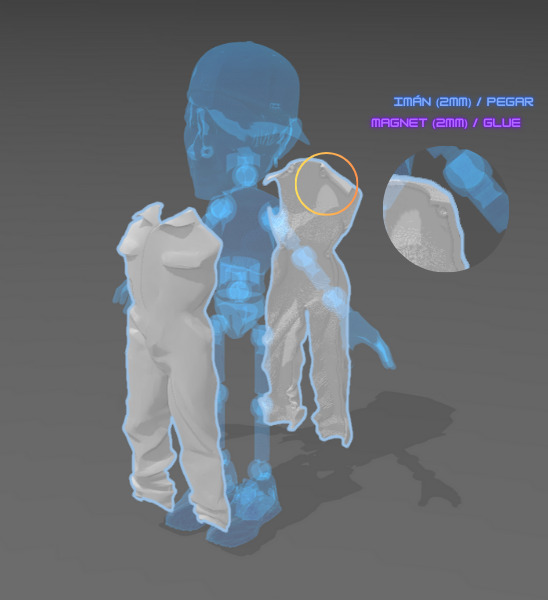 Articulated Figure - Red Hot Chili Peppers - Chad Smith 3D print model_2