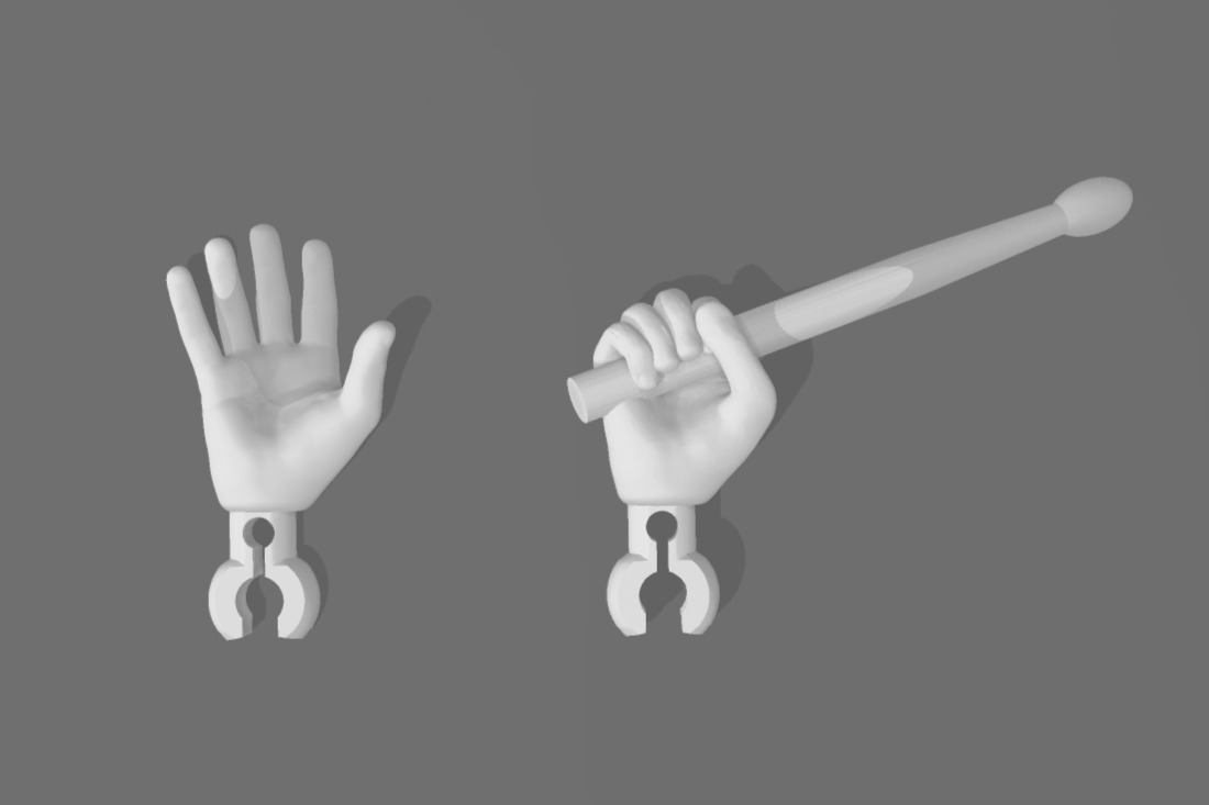 Articulated Figure - Red Hot Chili Peppers - Chad Smith 3D print model_3