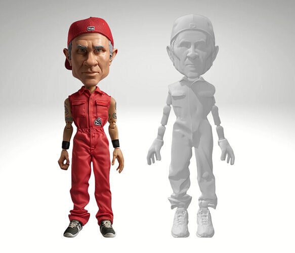 Articulated Figure - Red Hot Chili Peppers - Chad Smith 3D print model