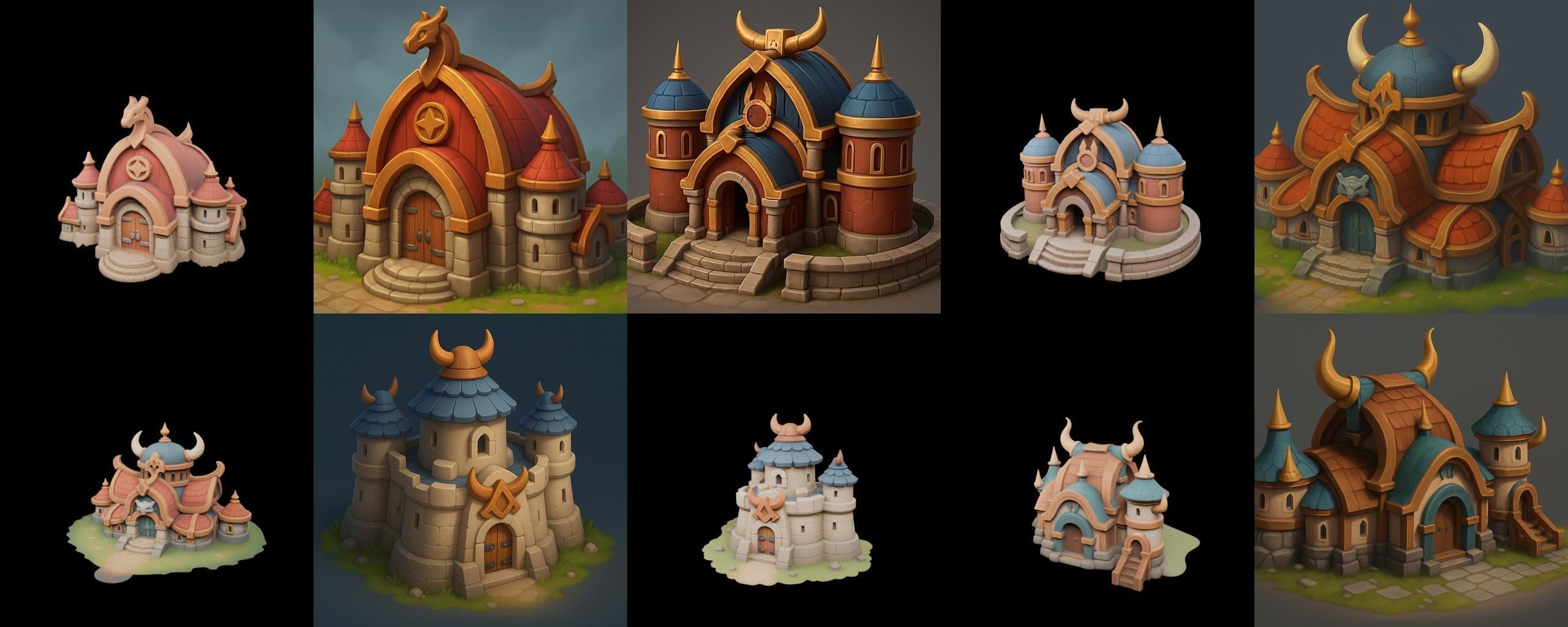 Basement Barrack House str bundle 4 pack 100 glb 3D model_17