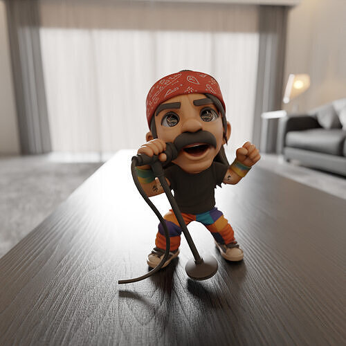 Anthony Kiedis Chibi 3D print model