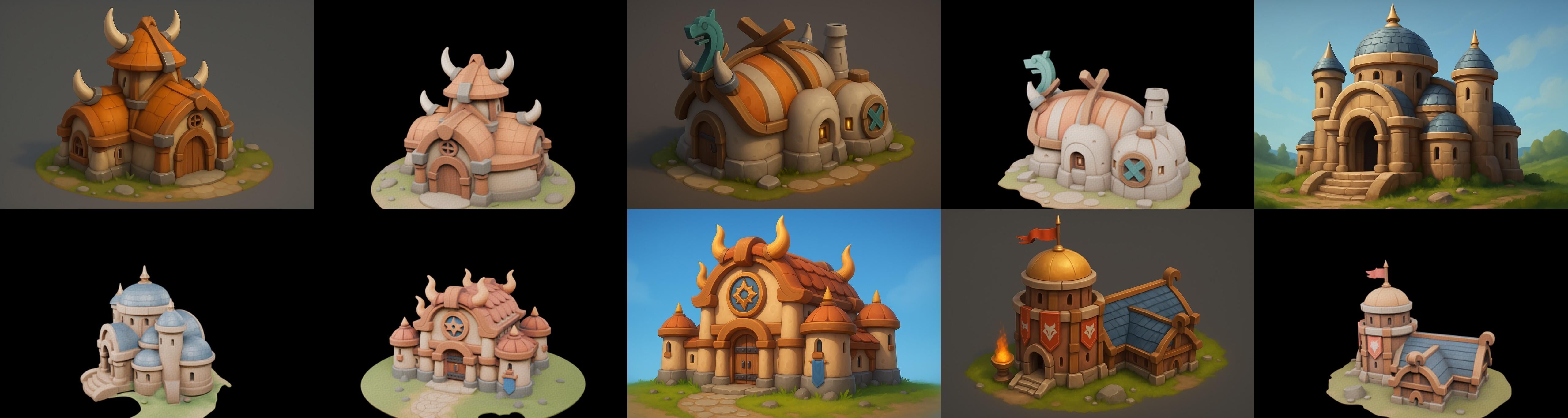 Basement Barrack House str bundle 21 pack 100 glb 3D model_18