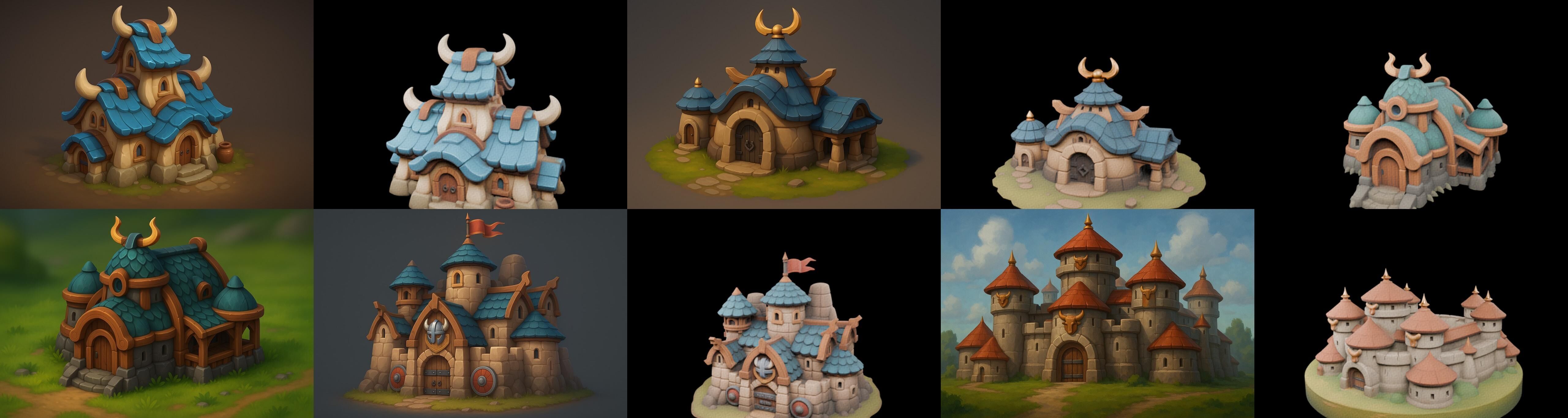 Basement Barrack House str bundle 21 pack 100 glb 3D model_12