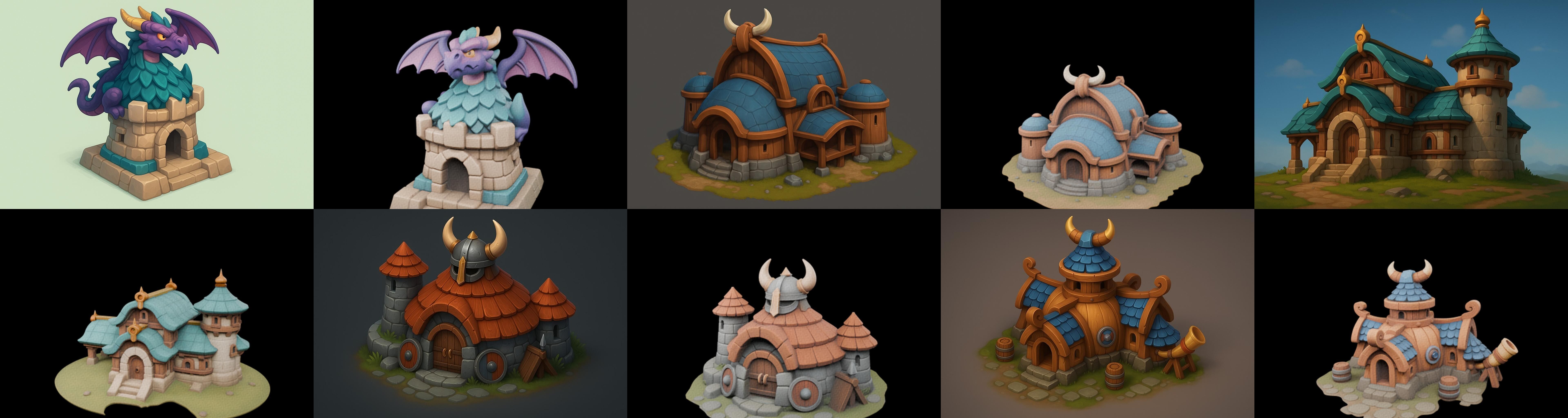 Basement Barrack House str bundle 21 pack 100 glb 3D model_14