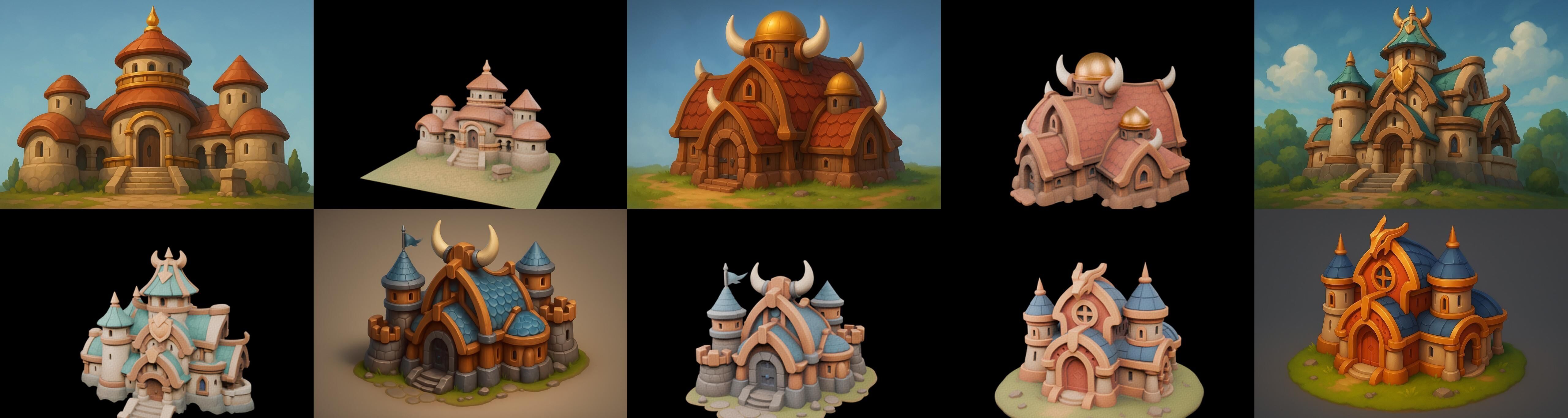 Basement Barrack House str bundle 21 pack 100 glb 3D model_15