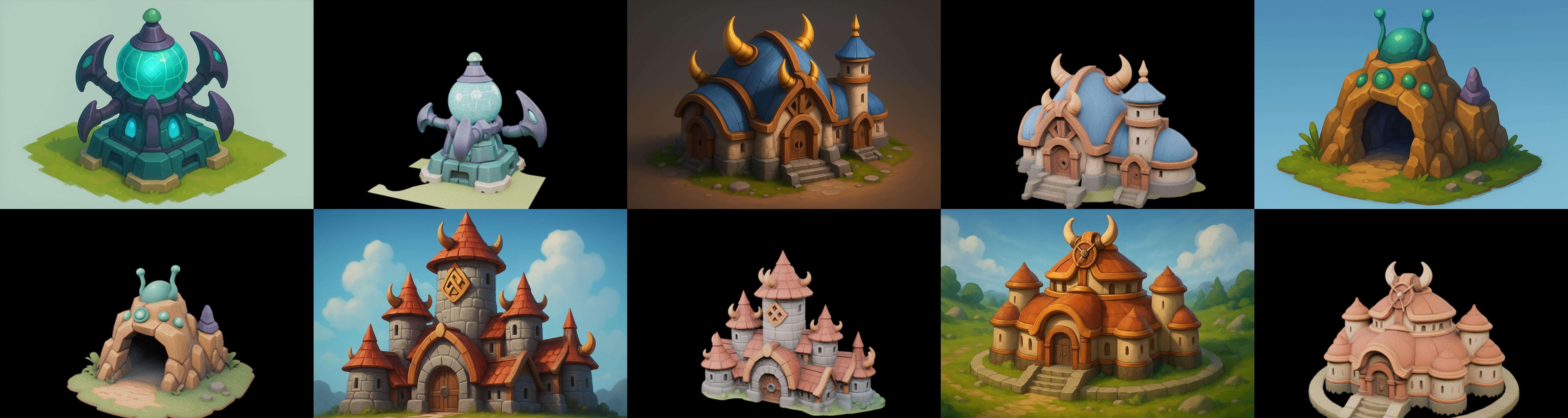 Basement Barrack House str bundle 21 pack 100 glb 3D model_10