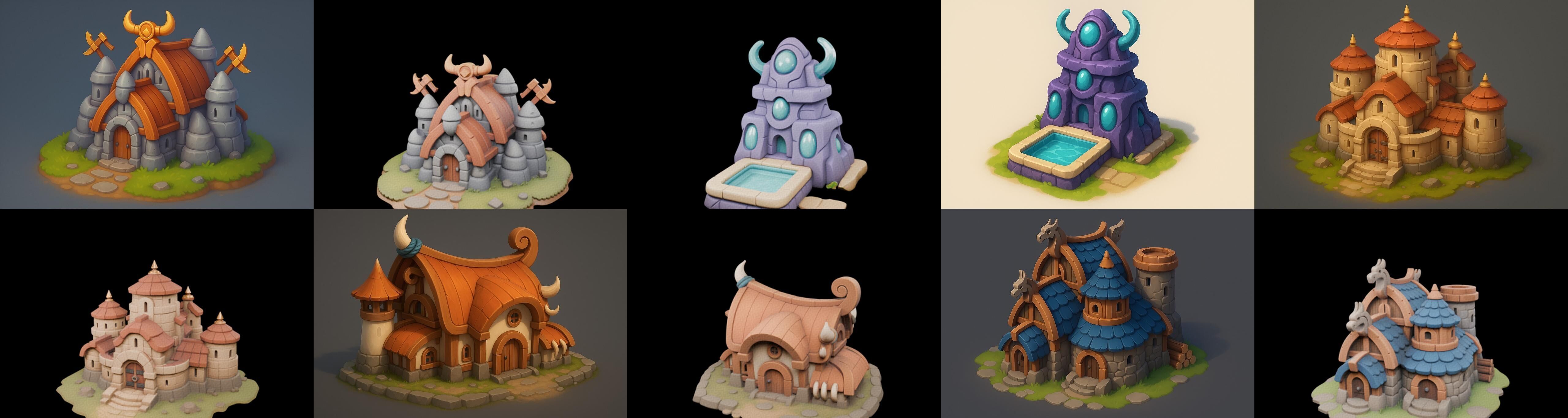 Basement Barrack House str bundle 21 pack 100 glb 3D model_3