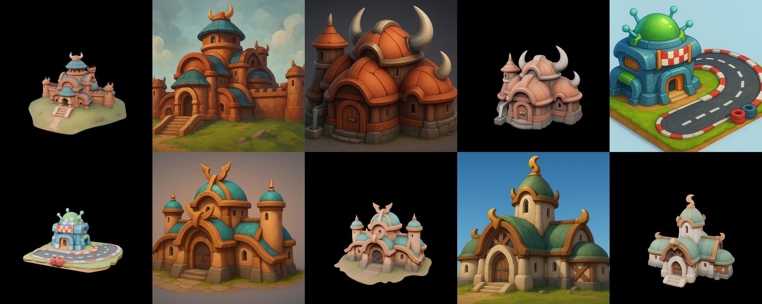 Basement Barrack House str bundle 18 pack 100 glb 3D model_2