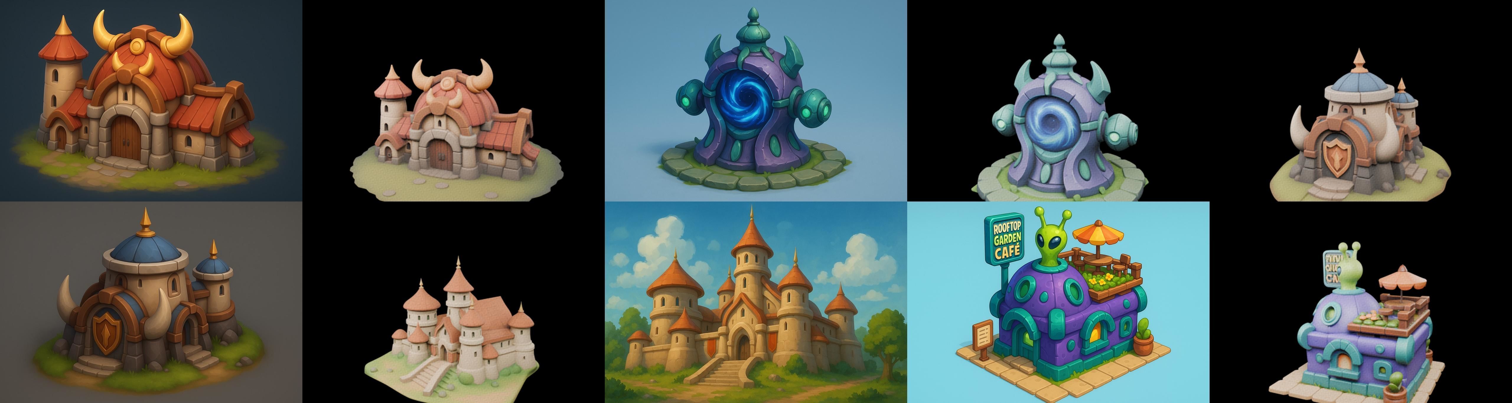 Basement Barrack House str bundle 18 pack 100 glb 3D model_13