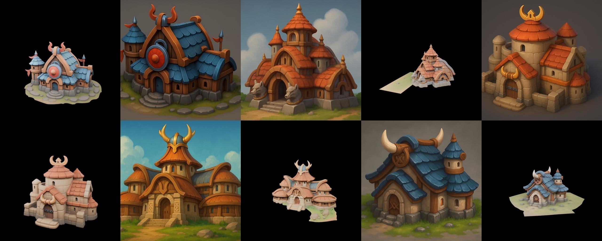 Basement Barrack House str bundle 18 pack 100 glb 3D model_14