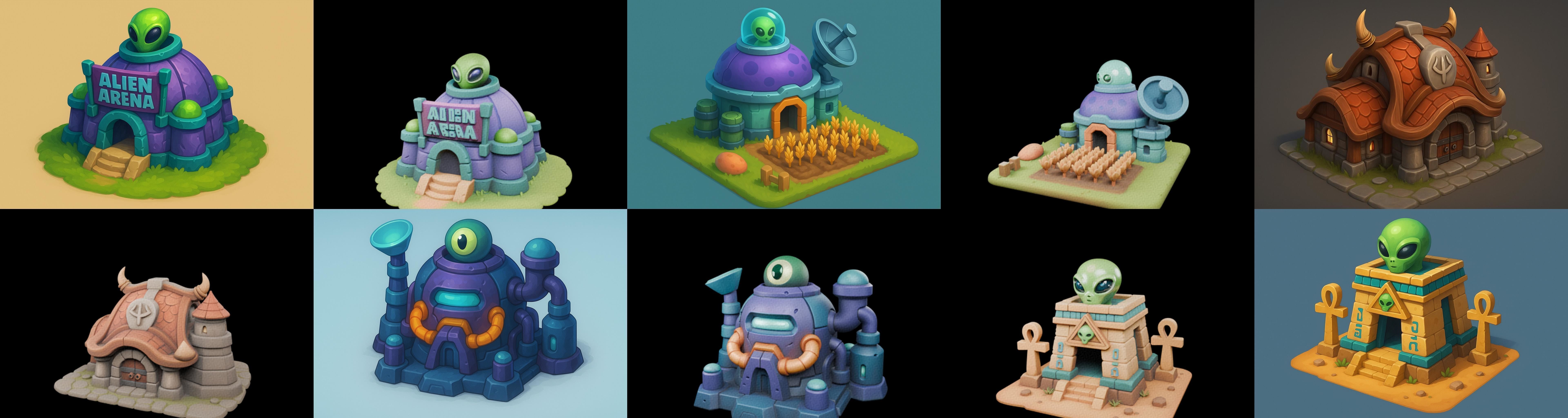 Basement Barrack House str bundle 18 pack 100 glb 3D model_1