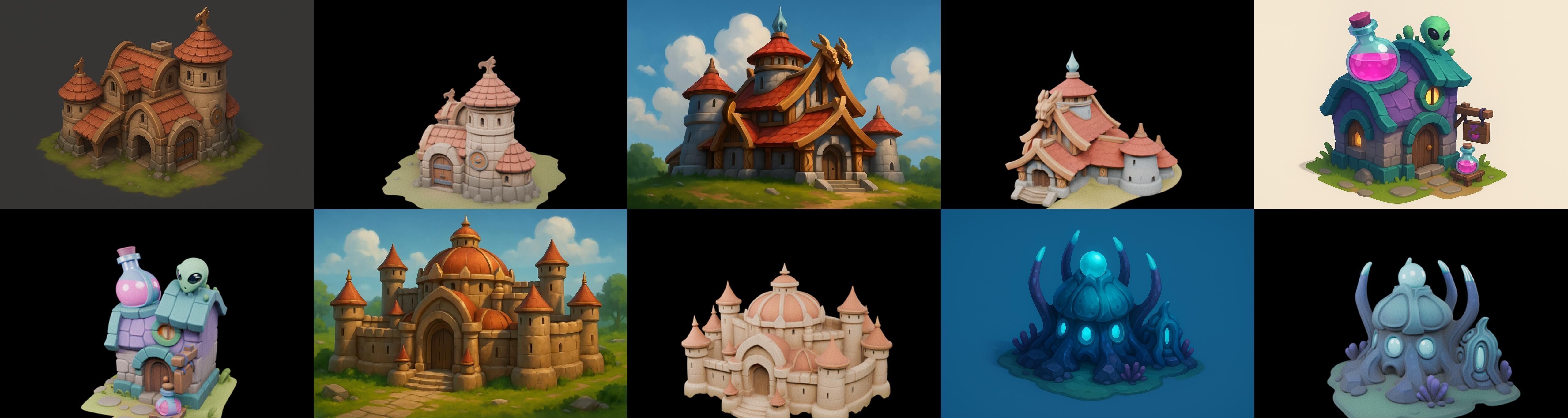 Basement Barrack House str bundle 18 pack 100 glb 3D model_7