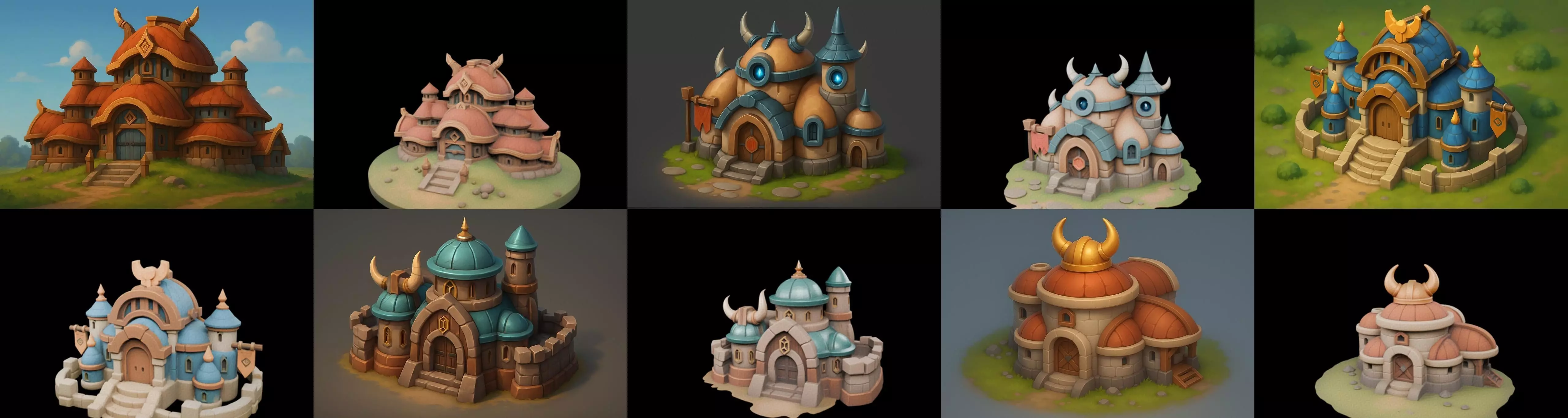 Basement Barrack House str bundle 18 pack 100 glb 3D model_0