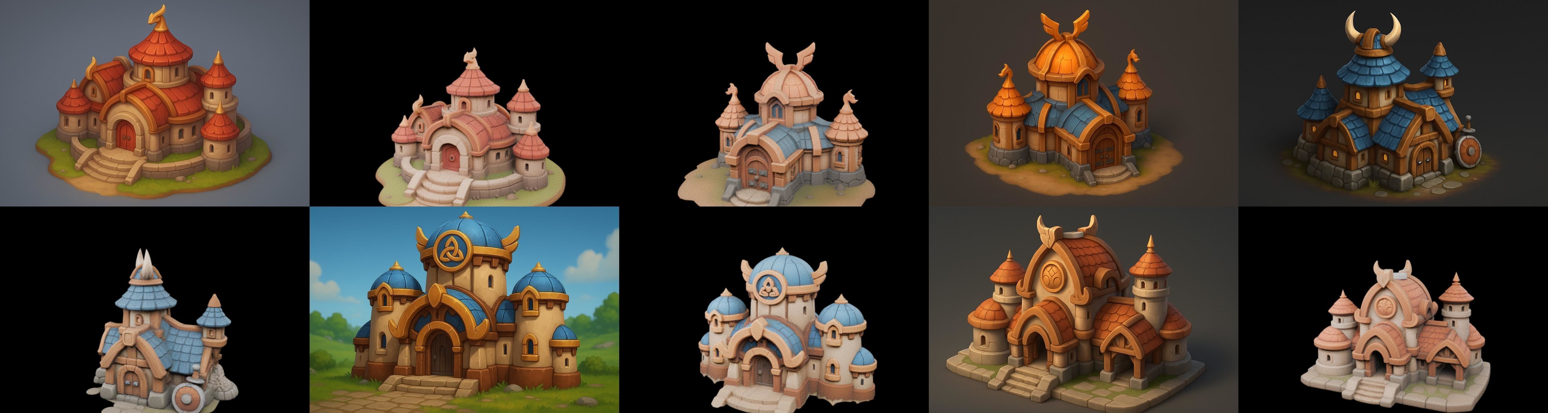 Basement Barrack House str bundle 18 pack 100 glb 3D model_16