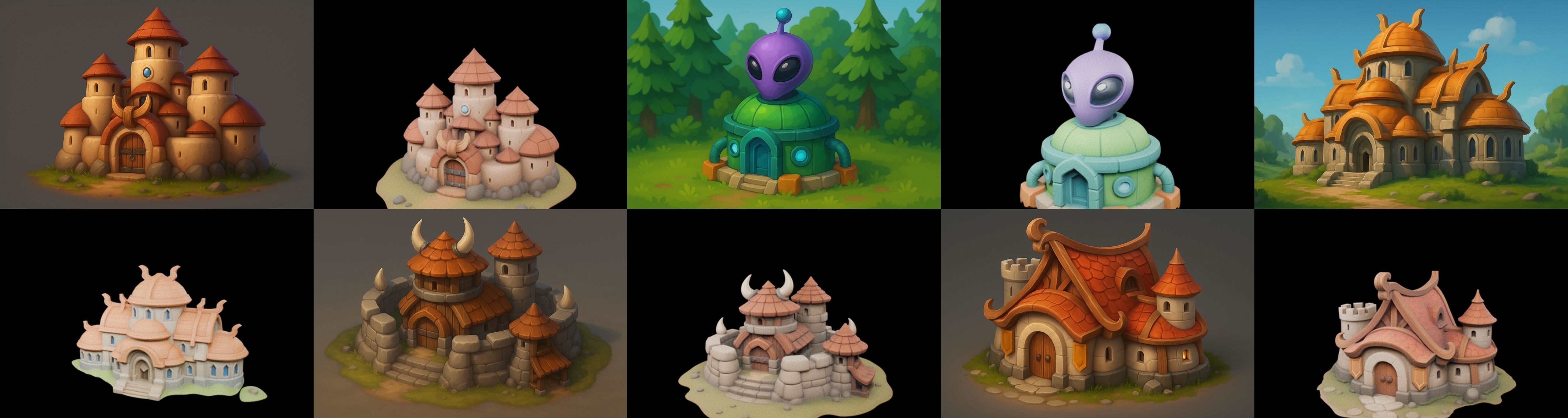 Basement Barrack House str bundle 18 pack 100 glb 3D model_11