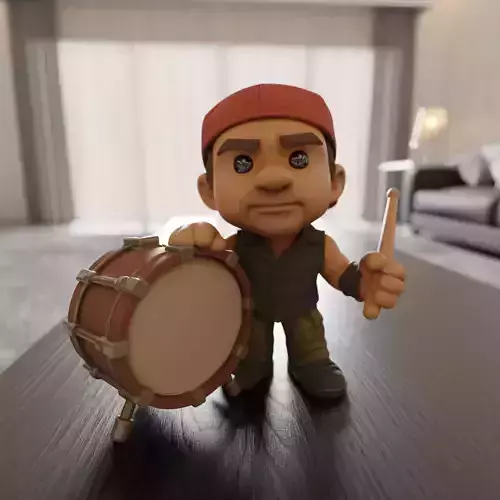 Chad Smith Chibi 3D print model