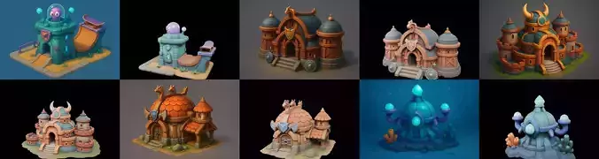 Basement Barrack House str bundle 14 pack 100 glb