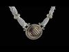 Vintage Amethyst Cabochon Pendant with Pave Rhino7 3DM STL FBX 3D print model_1