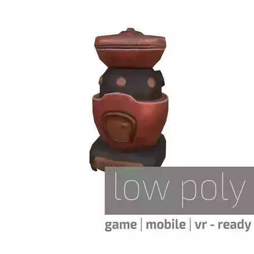 Low Poly Oven pot