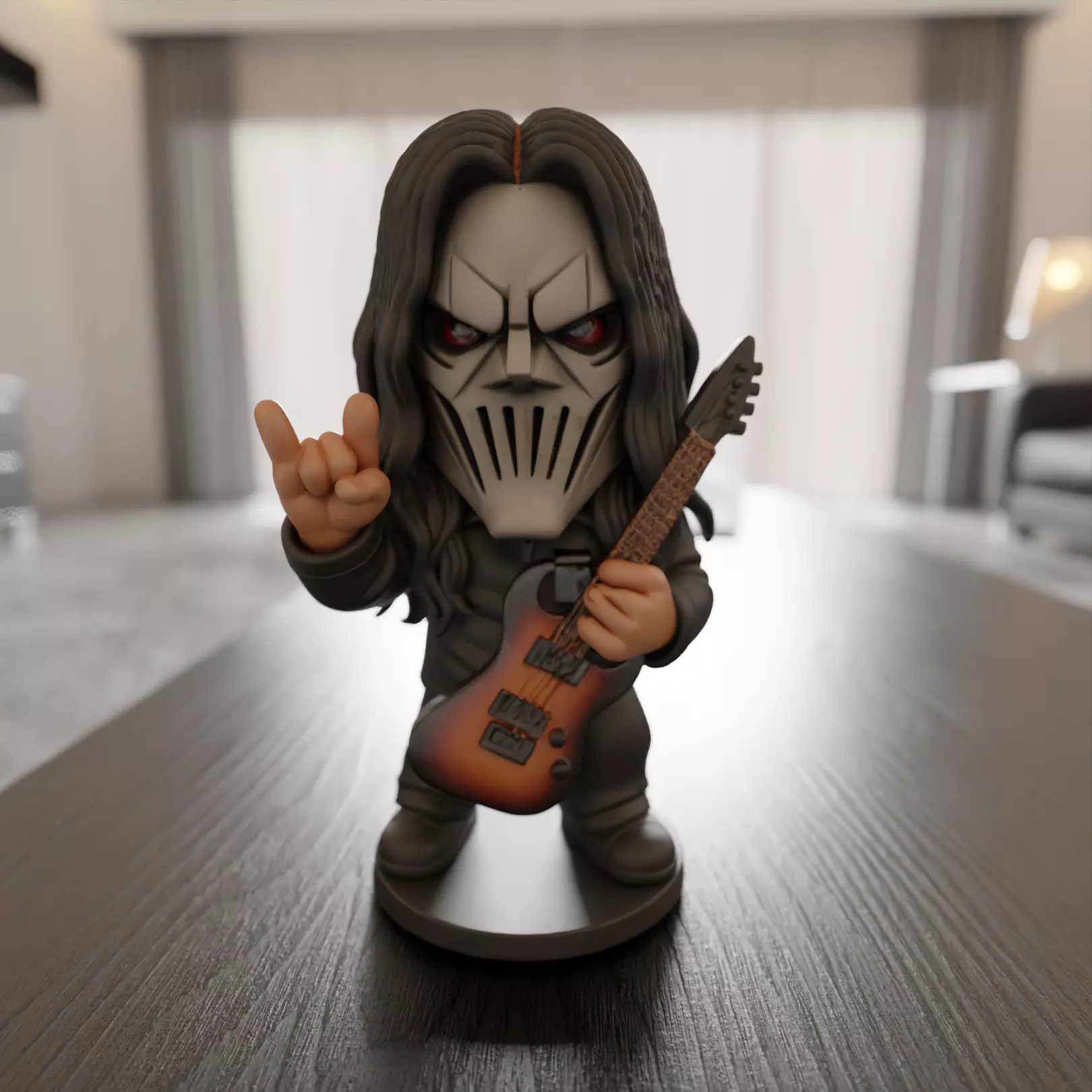 Mick Thomson Chibi 3D print model_0