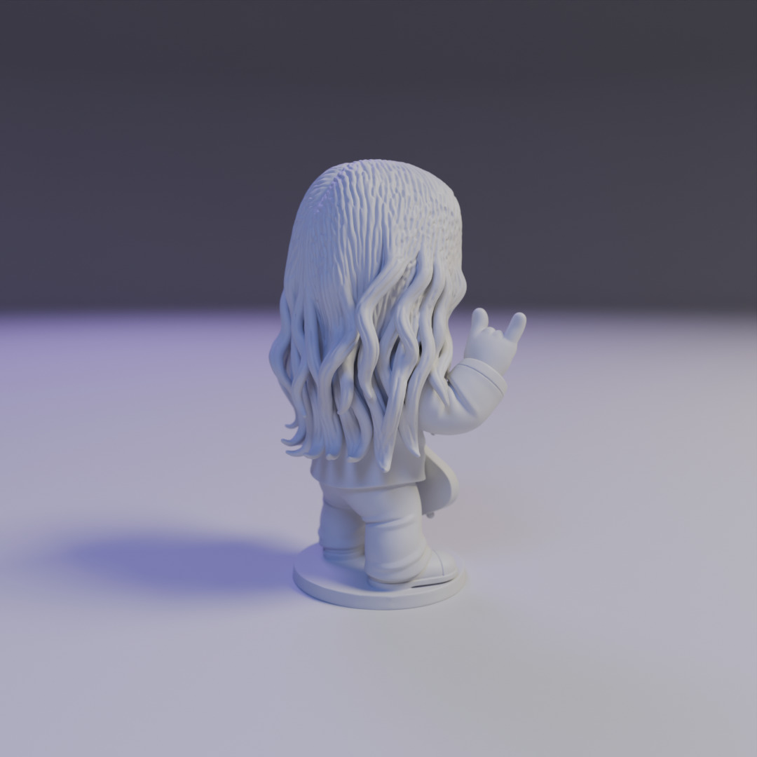 Mick Thomson Chibi 3D print model_13