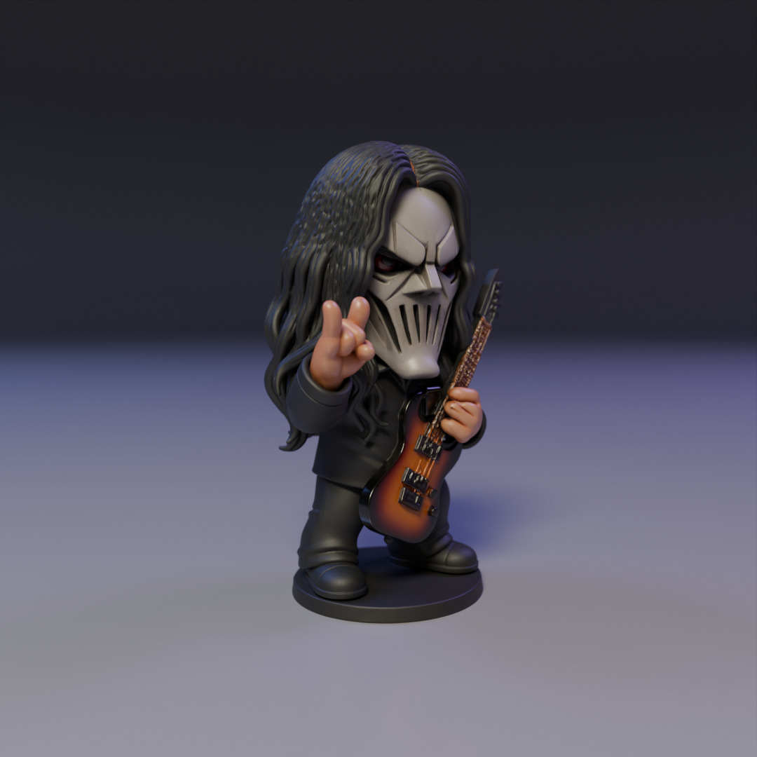 Mick Thomson Chibi 3D print model_8