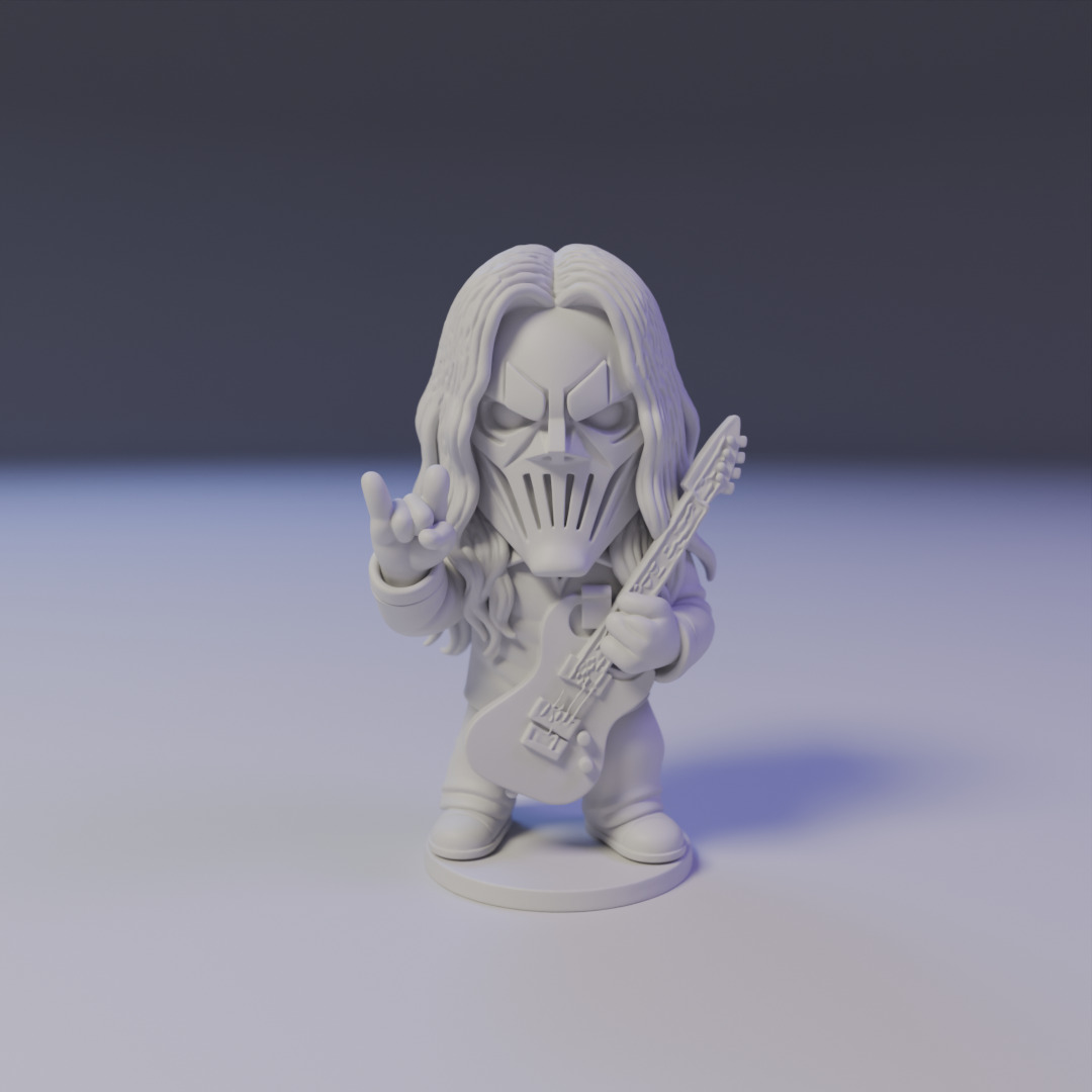 Mick Thomson Chibi 3D print model_15
