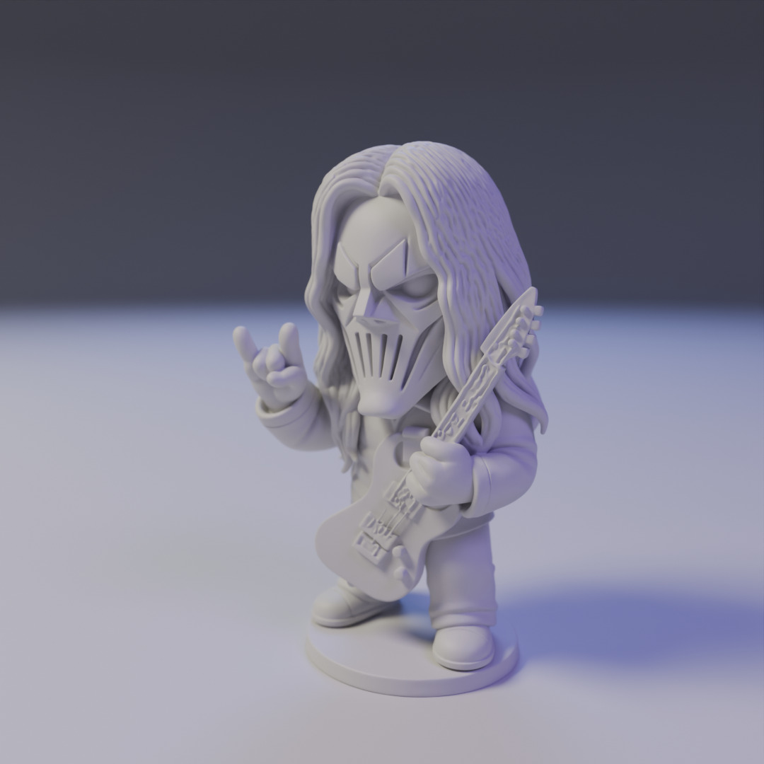 Mick Thomson Chibi 3D print model_9