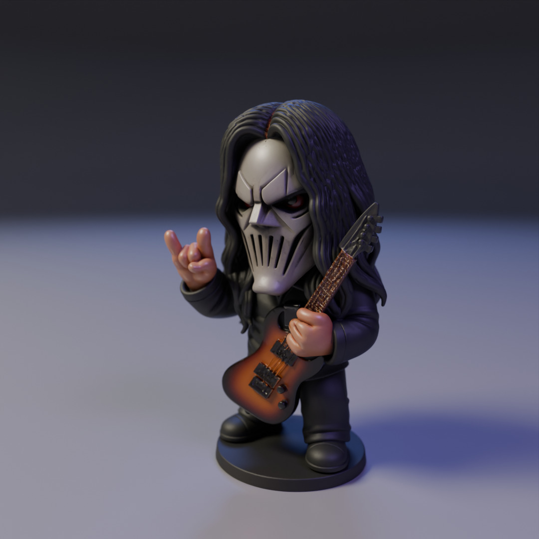Mick Thomson Chibi 3D print model_10