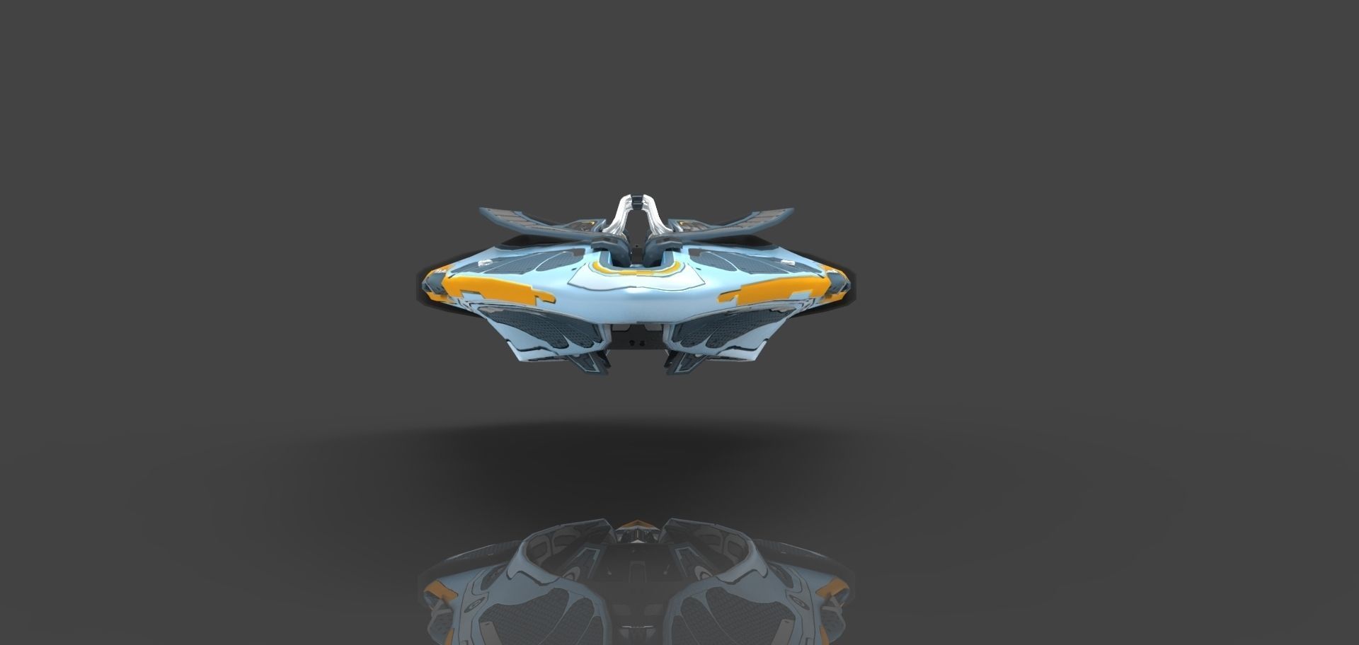 Luminaris Starship Low-poly 3D model_7