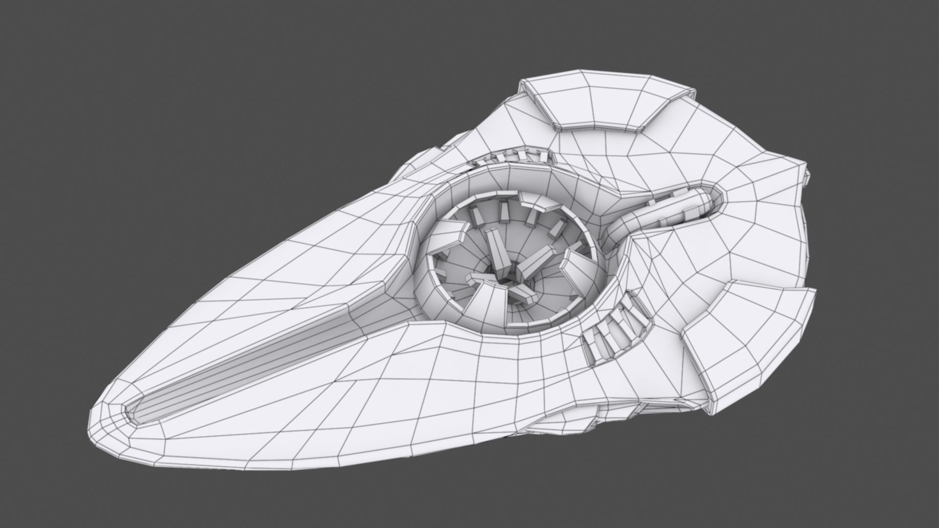 Luminaris Starship Low-poly 3D model_24