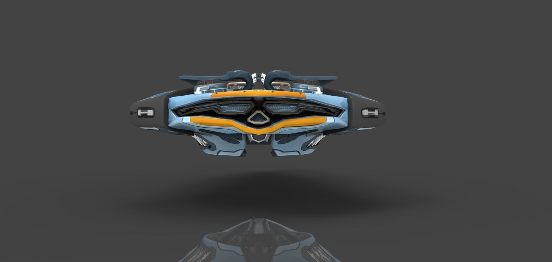 Luminaris Starship Low-poly 3D model_8