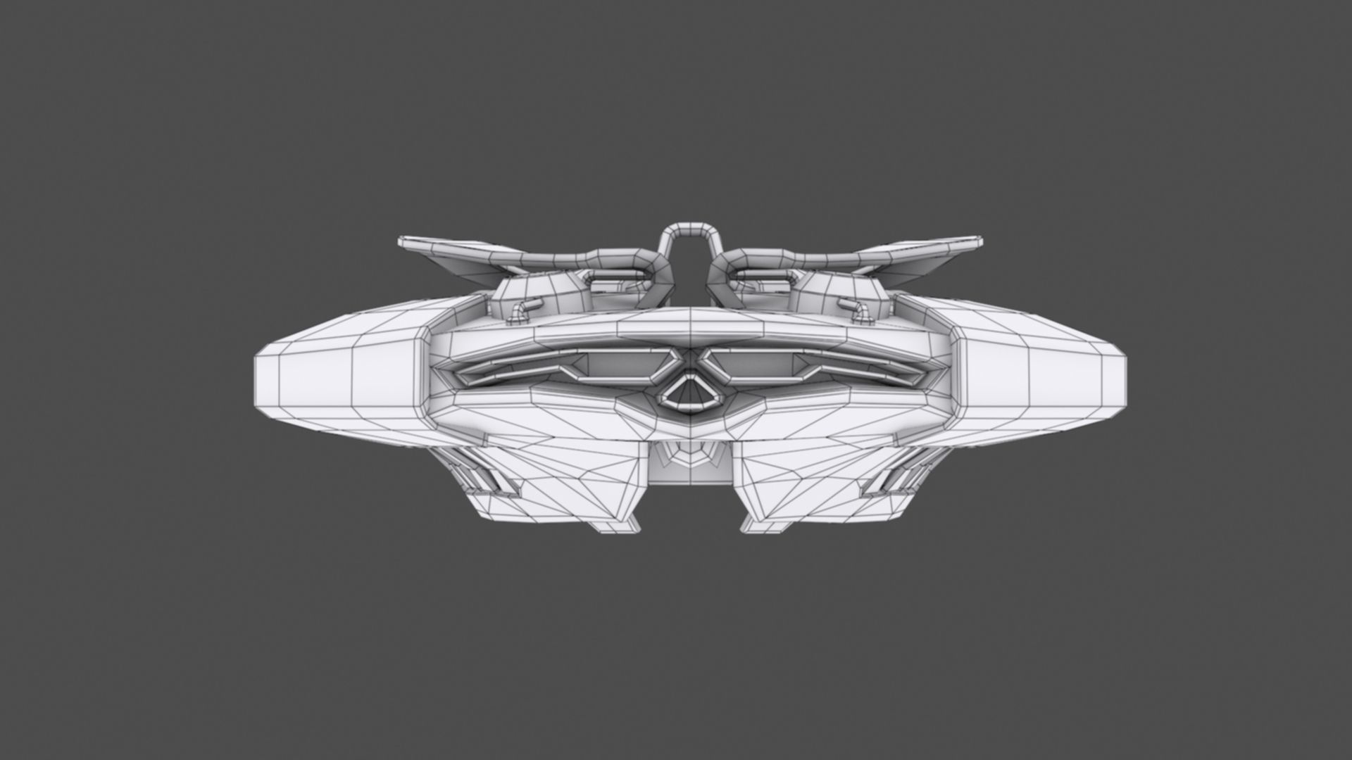 Luminaris Starship Low-poly 3D model_21