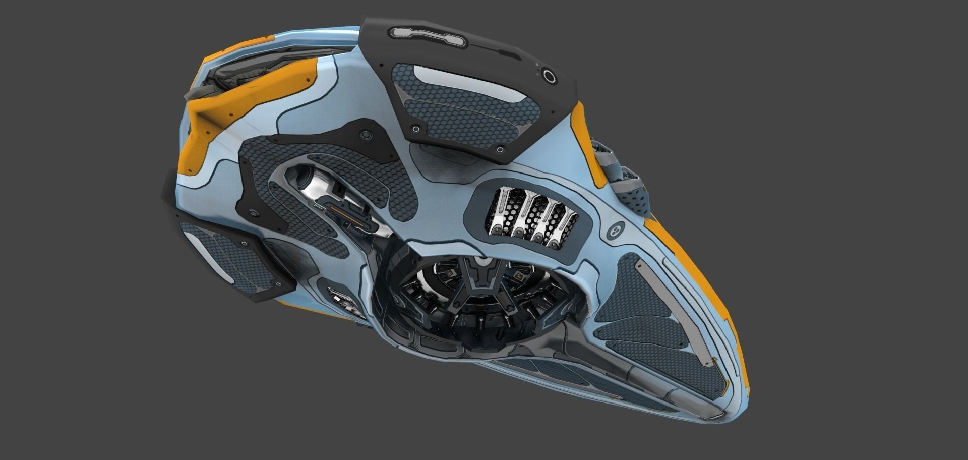 Luminaris Starship Low-poly 3D model_6