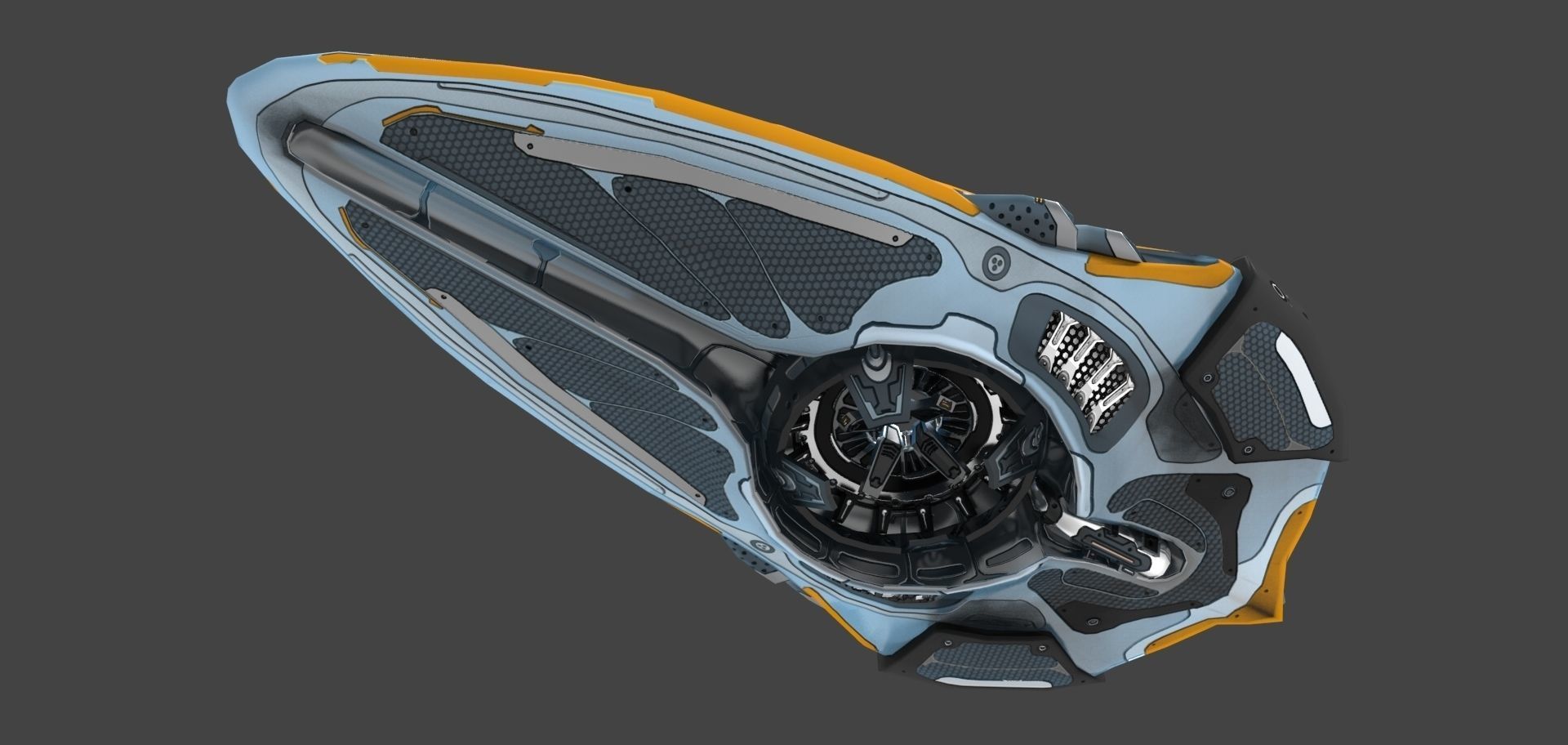 Luminaris Starship Low-poly 3D model_11