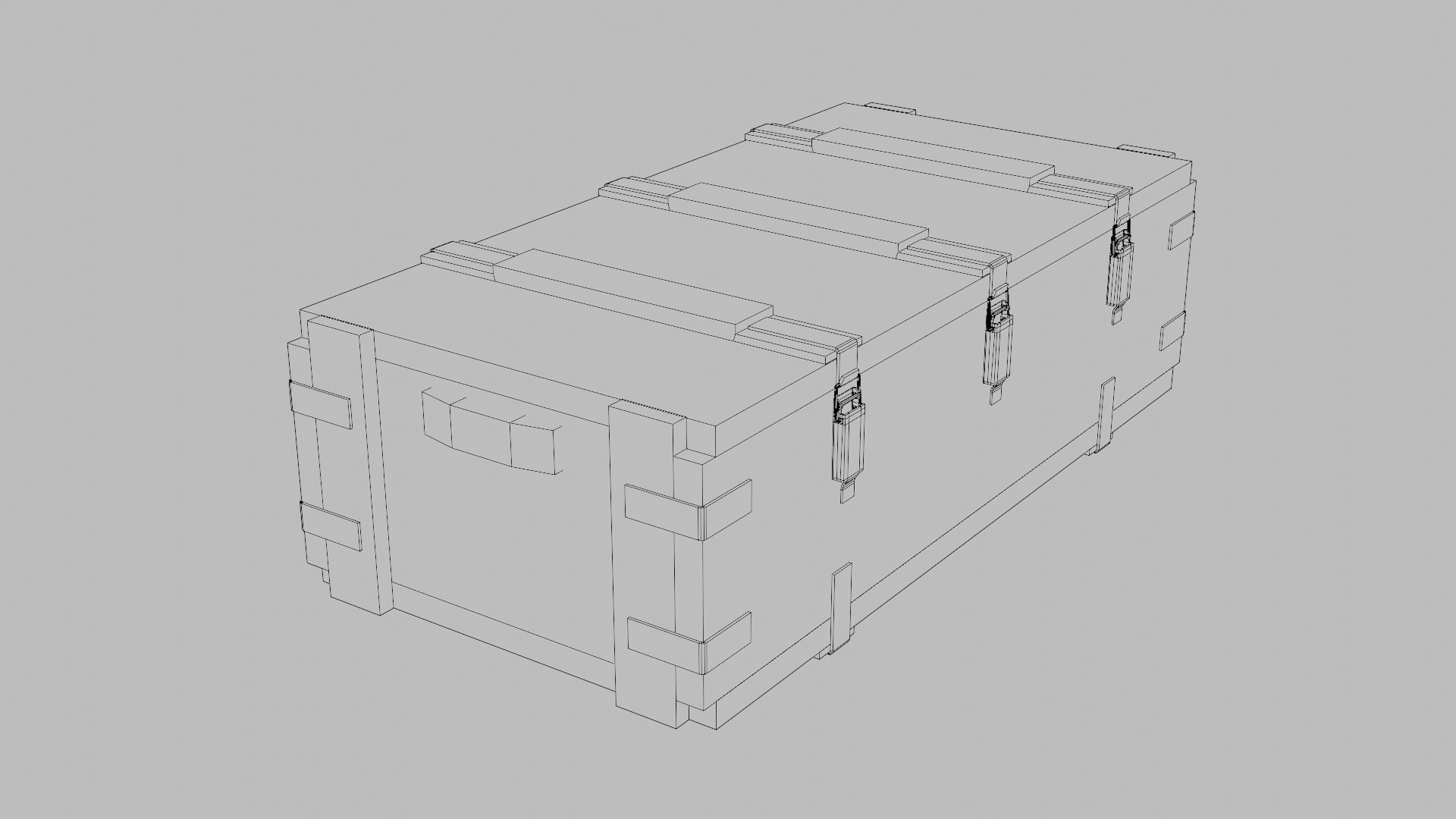 Military Weapon Crate Game-Ready 3D Model Low-poly 3D model_5